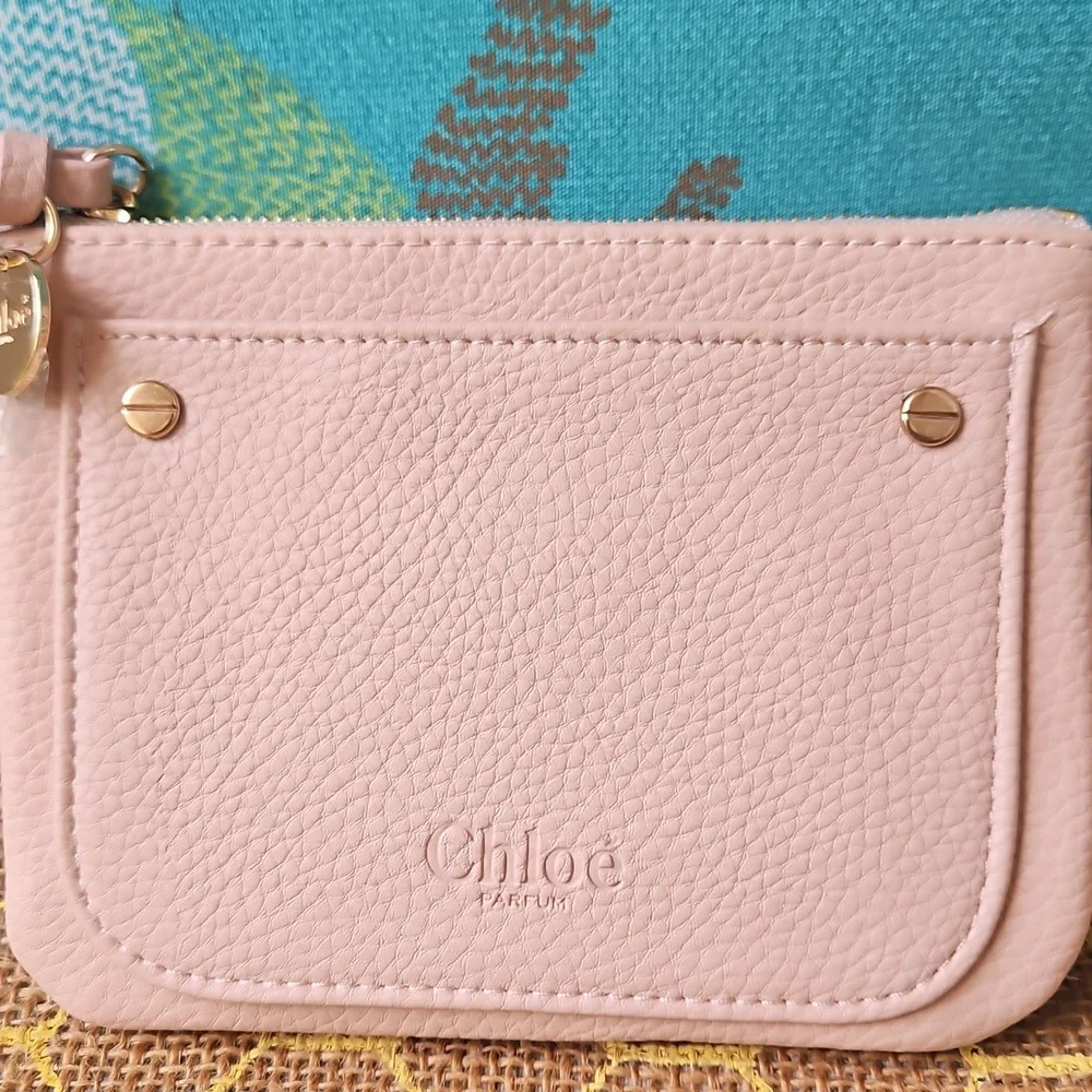 NWOT! Authentic Chloe Parfum Pouch Pale Pink - Picture 2 of 5